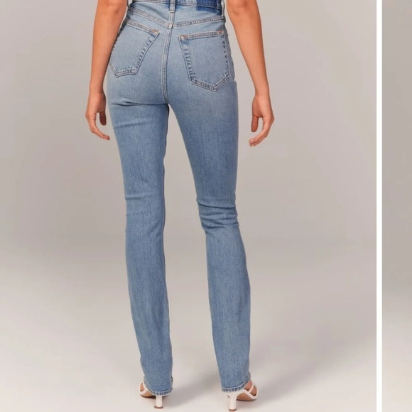 Abercrombie & Fitch Denim - Abercrombie and Fitch the 90s straight ultra high rise jeans size 28 6 S